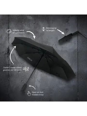 Stormparaplu - Uitschuifbaar - Inclusief hoes