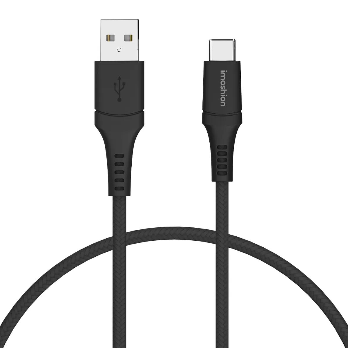 Imoshion  Gevlochten USB-C naar USB kabel  Zwart main product image