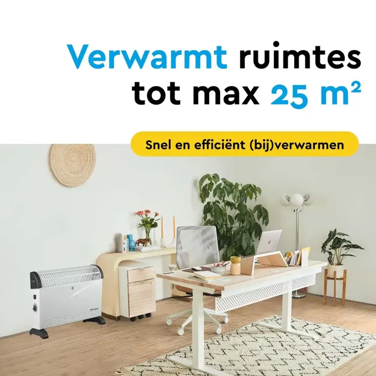 Elektrische Convectorkachel - 2000 watt