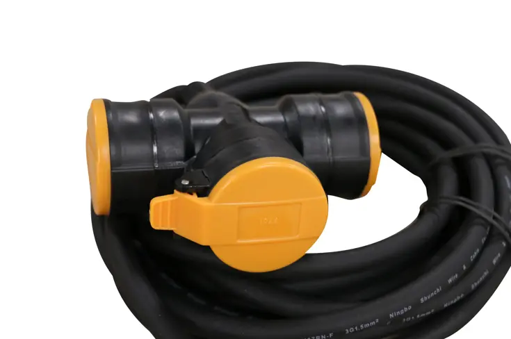 PRO Verlengsnoer 5m - 3-voudig 3x1,5mm