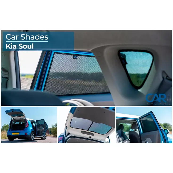 Kia Soul II 5 deurs 2014-2019 - Zonneschermen - Car Shades
