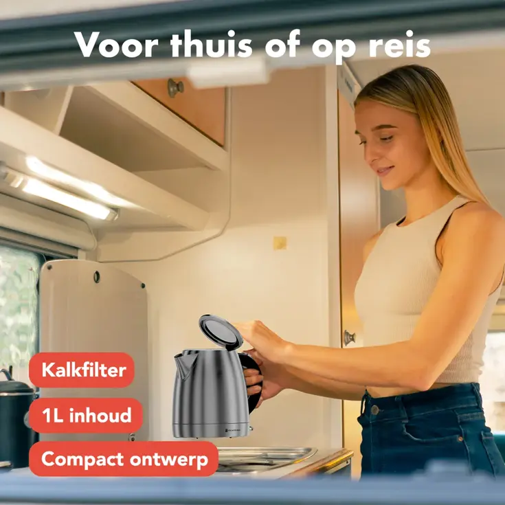 Waterkoker – 1L – RVS