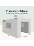 Partytent met Zijwanden – 3x4.5 m