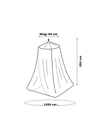 Klamboe 60 x 250 x 1200 cm