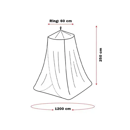 Klamboe 60 x 250 x 1200 cm