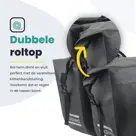 Voltano Dubbele Fietstas Rolltop Urban Green