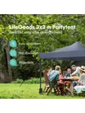 Partytent met Zijwanden – 3x3 m – Donkerblauw
