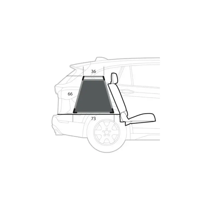 Lampa auto-hondenbench 83 x 73 x 66H cm