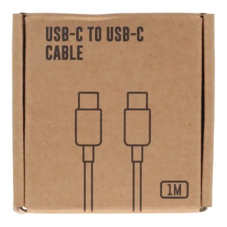 USB-C naar USB-C kabel 1 meter, 2,4A laadkracht