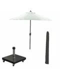 Manilla Stokparasol incl voet en hoes