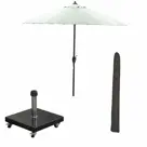 Manilla Stokparasol incl voet en hoes