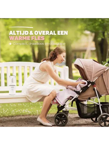 Flessenwarmer Wit Onderweg - MAX - 13200 mAh