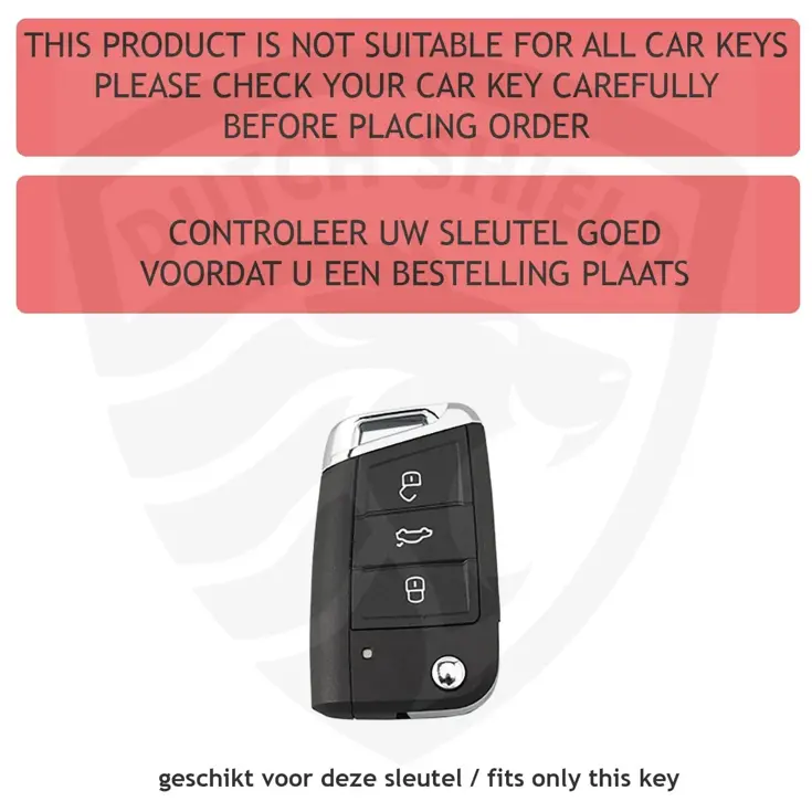 Metalen Sleutelhoesje voor Volkswagen grijs B3
