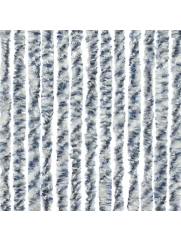 Chenille Rain grijs/blauw 56x185cm