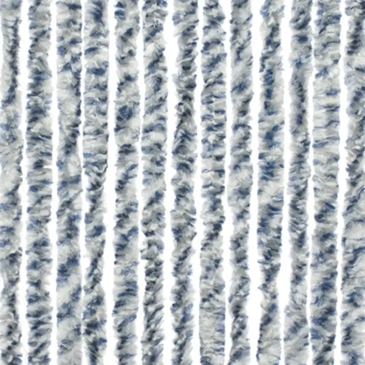 Chenille Rain grijs/blauw 56x185cm