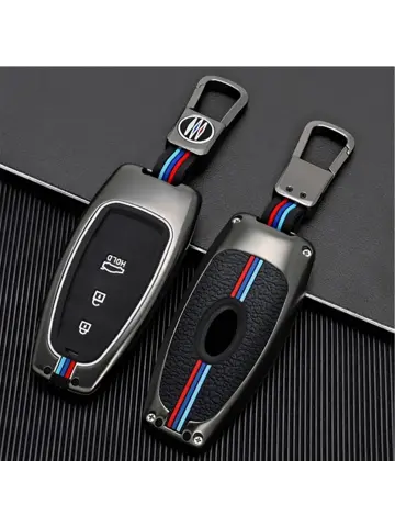 Metalen Sleutelhoesje voor Hyundai grijs J3