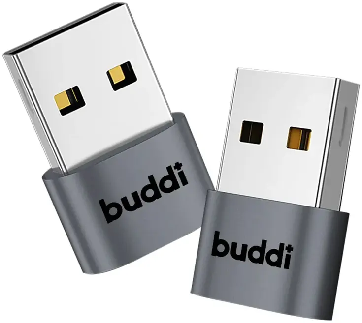 Ease USB-C naar USB-A Koppelstuk Grijs