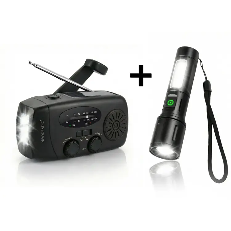 Noodradio 2.000mAh + Zaklamp