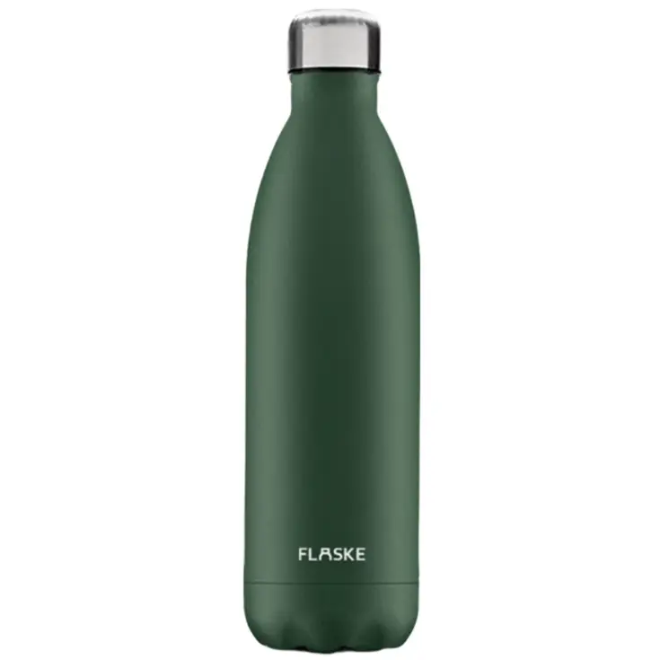 FLASKE 1 liter  RVS Drinkfles