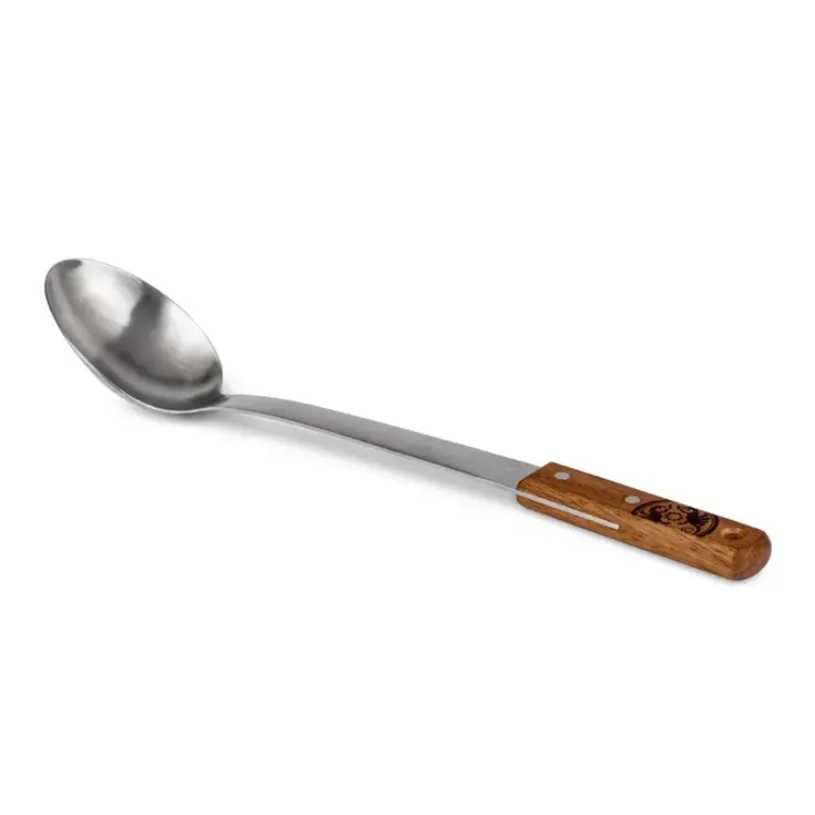 Petromax Serveerlepel 30 cm – RVS/Walnoot