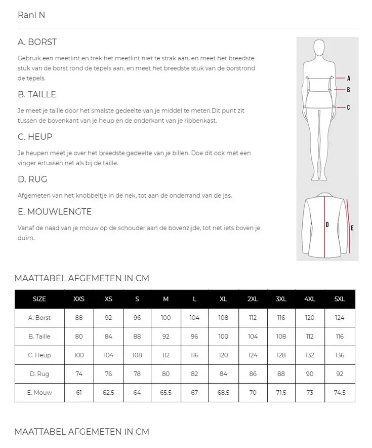 Rani - Jas dames - Winter - Slim fit