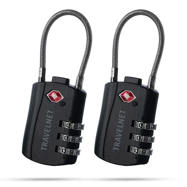 Travelnet TSA Reisslot met Cijfercode Set van 2