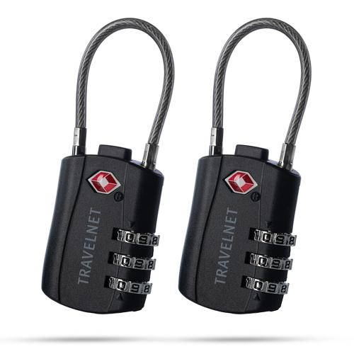 Travelnet TSA Reisslot met Cijfercode Set van 2