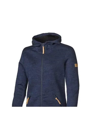 Dames wollen full-zip vest Vanja hood