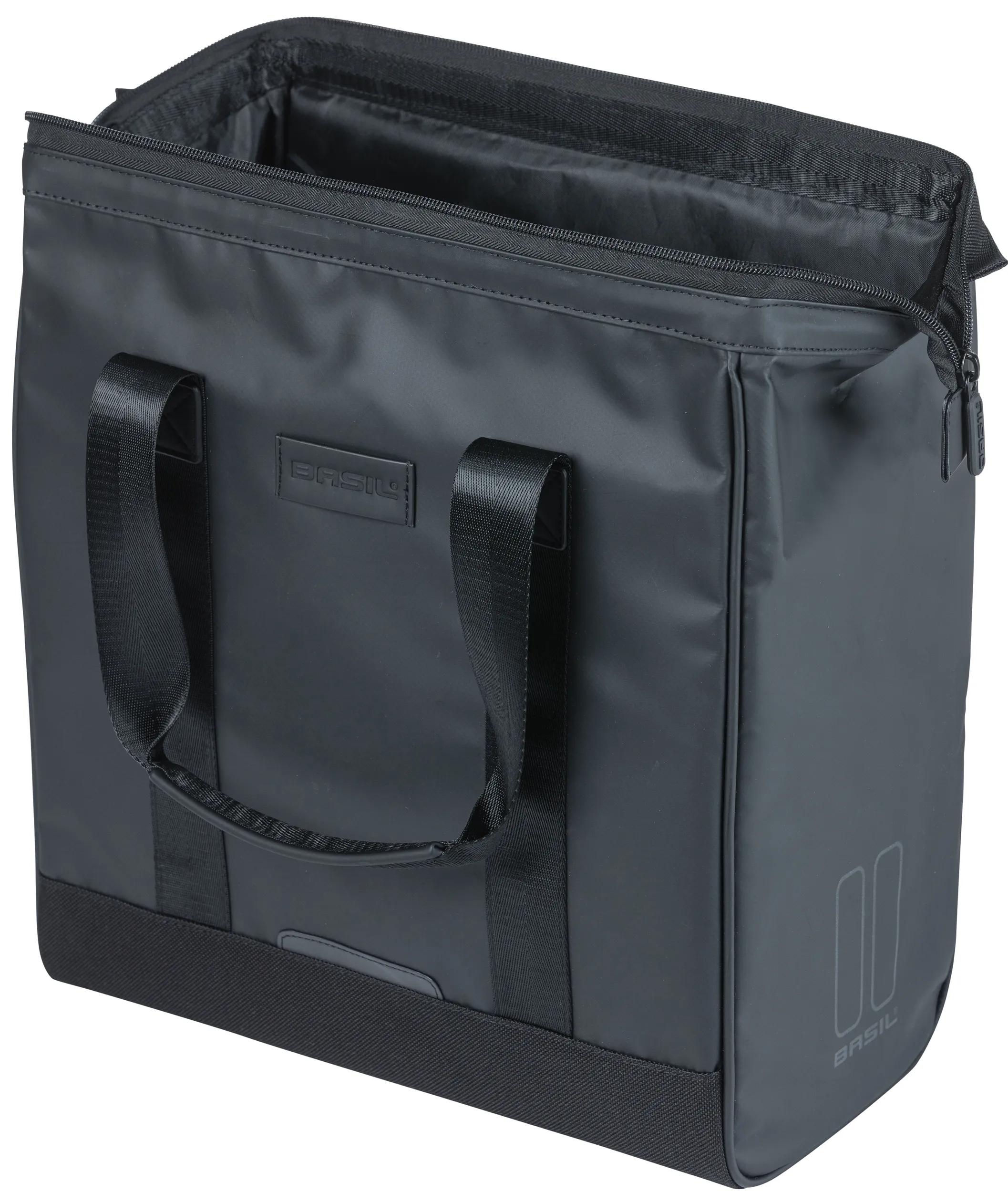 Basil  Fietsshopper Grand Tarpaulin 23 Liter  Zwart