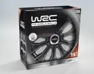 WRC Wieldoppen 15" - zwart/zilver 4 stuks