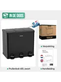 Avalo Prullenbak 3x20L - RVS