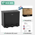 Avalo Prullenbak 3x20L - RVS