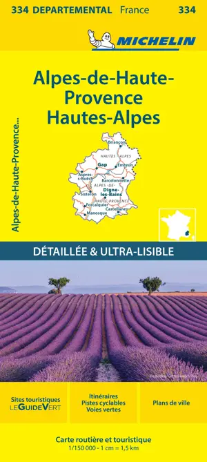 Wegenkaart Local 334 Alpes-de-Haute-Provence