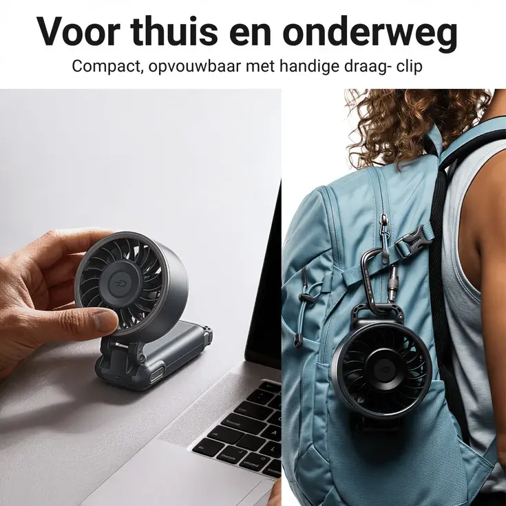 Diveblues® AIR Fanzy Oplaadbare Handventilator