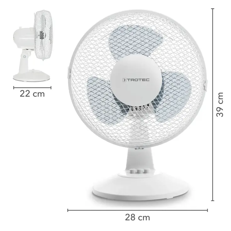 Tafelventilator - TVE 10 - 2 standen