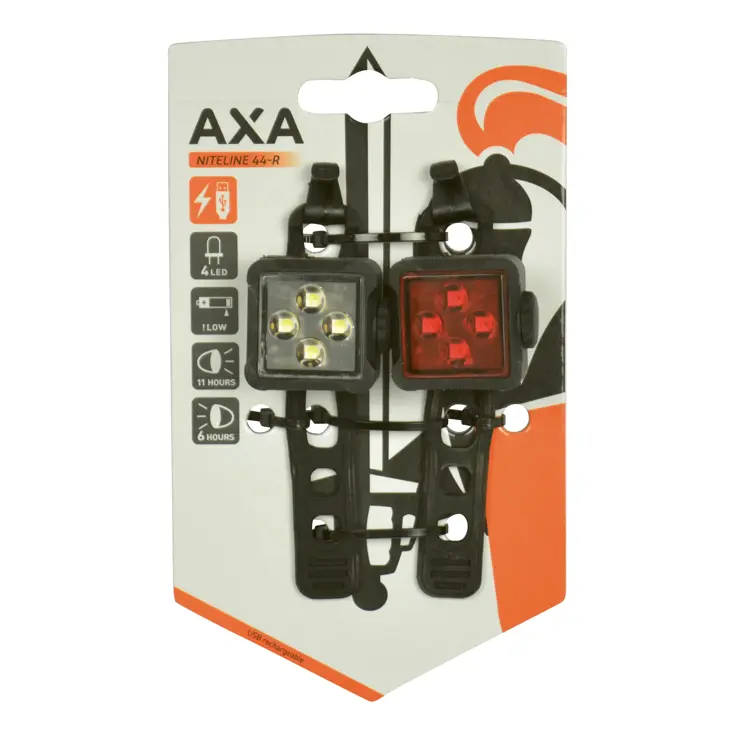 Axa Verlichting Set Niteline 44R Usb