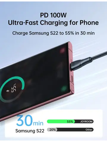 Nylon USB-C Kabel - 1.2m