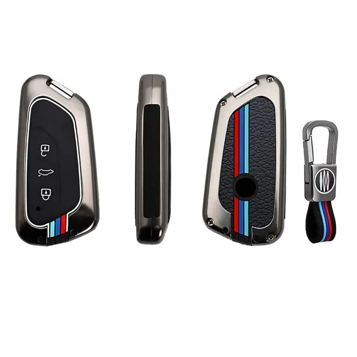 Metalen Sleutelhoesje voor Volkswagen grijs G3