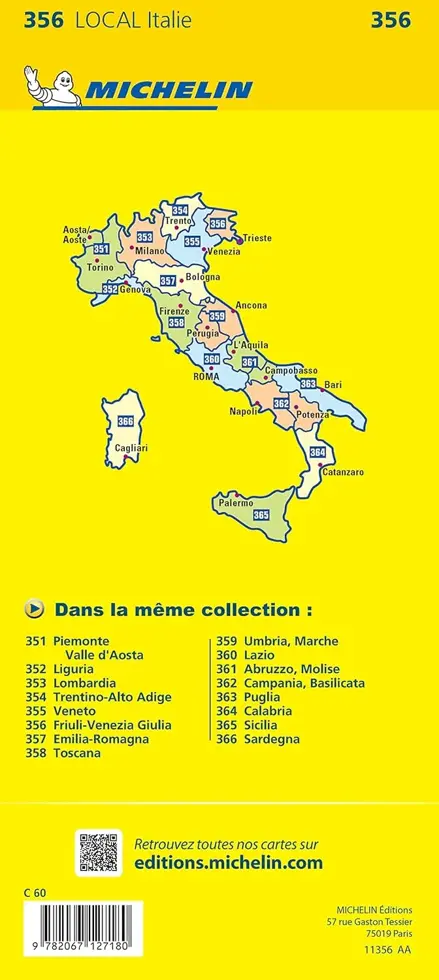 Wegenkaart Local 356 Friuli Venezia