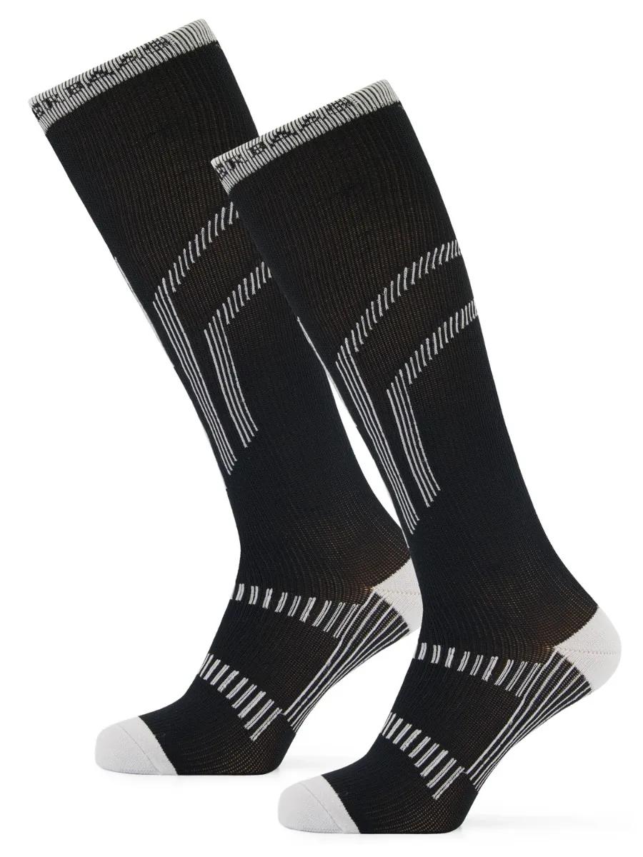 Poederbaas   Lightweight  2 paar  Skisokken  Zwart