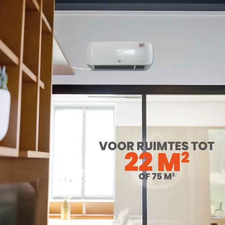2-in-1 Keramische Wandkachel - Elektrisch