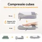 Compressie Packing Cubes – 6 stuks – Grijs