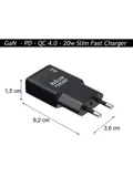 Ereader Oplader - GaN 20w + 1 Meter Type C Kabel