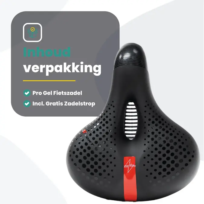 Voltano Gel Flow Fietszadel Met Uitsparing