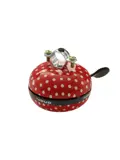 Basil Fietsbel Polkadot 80 Mm - Rood / Wit