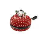 Basil Fietsbel Polkadot 80 Mm - Rood / Wit