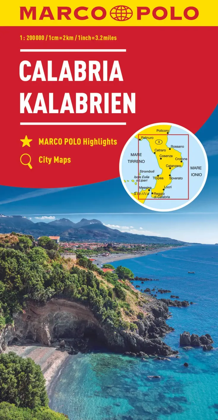 Wegenkaart 13 Calabrië