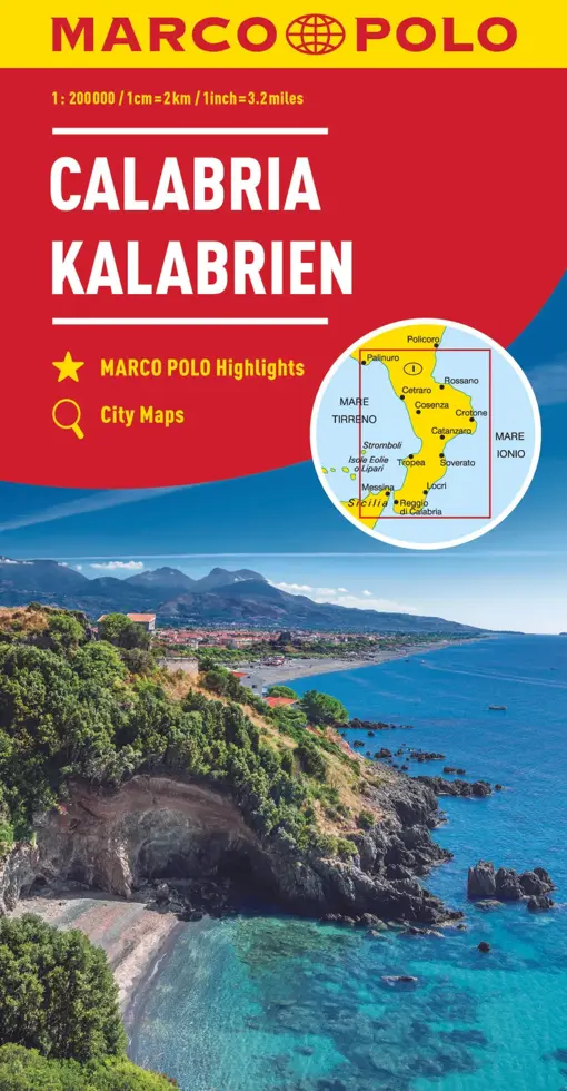 Wegenkaart 13 Calabrië