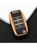 TPU Sleutelhoesje voor Kia goud B3