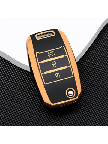 TPU Sleutelhoesje voor Kia goud B3